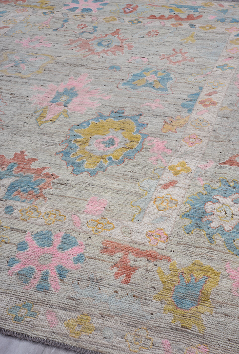 Vintage Oushak Area Rug (8' x 10')